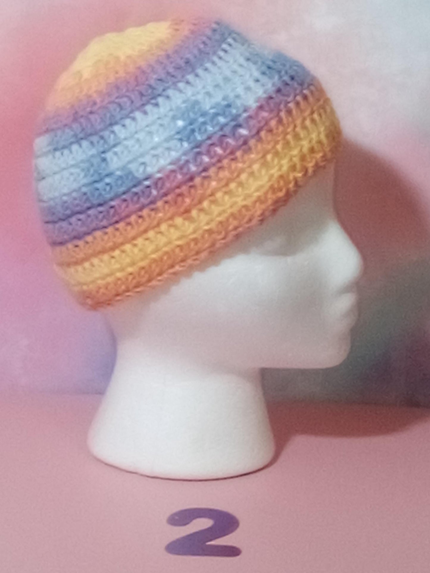 Crocheted Fall Hat: Handmade Harvest Halo - Autumn Tones