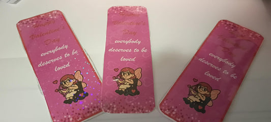 Everybody deserves to be loved Valentine's Day bookmark