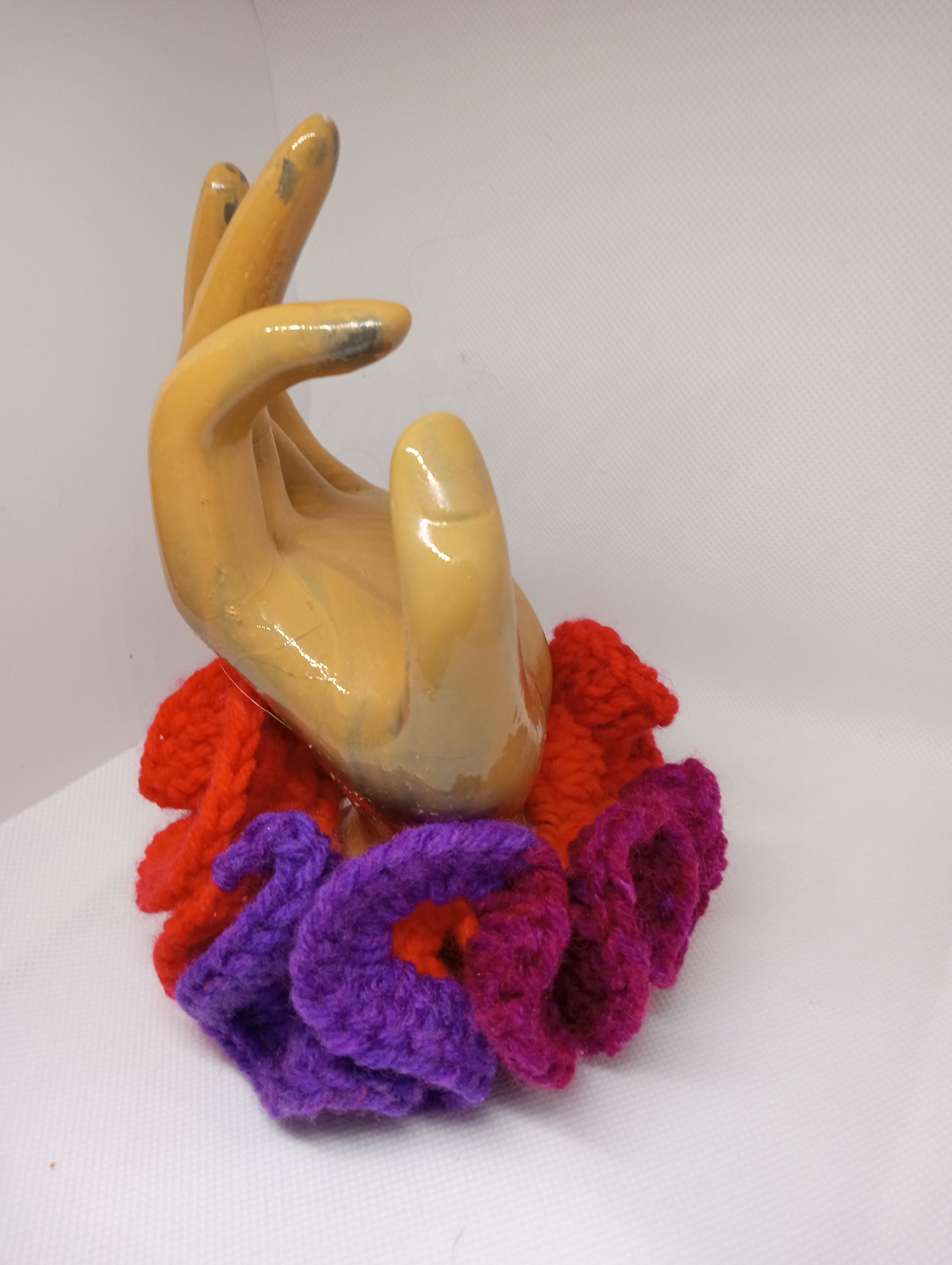 Handmade crochet scrunchies